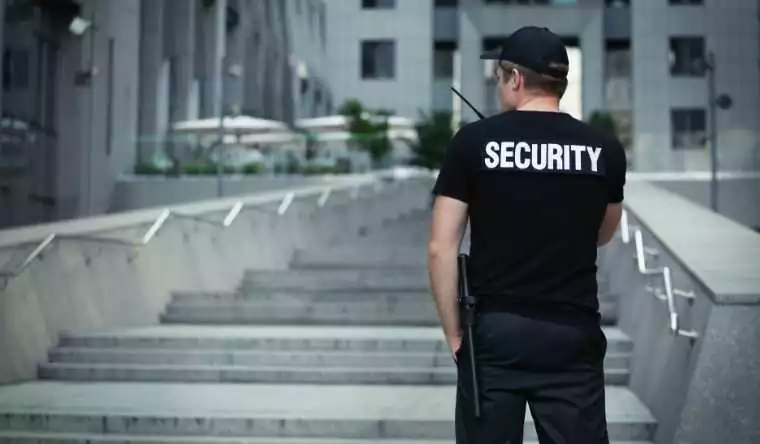 outside hotel security