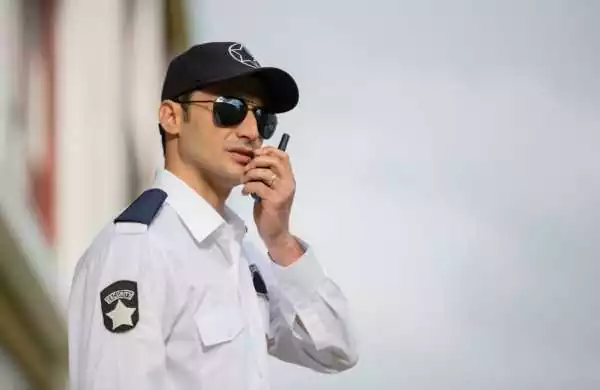 security guard on shift