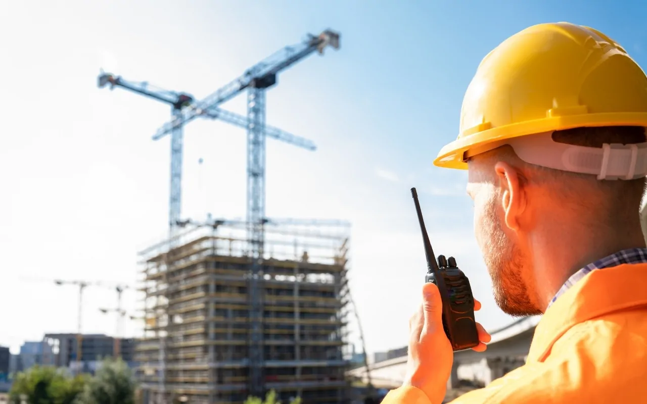 Workers using proper gear to improve construction site safety