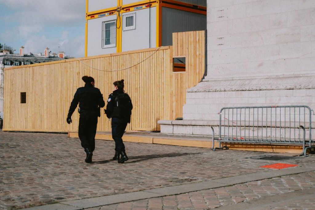 Event security guards patrolling the event area.