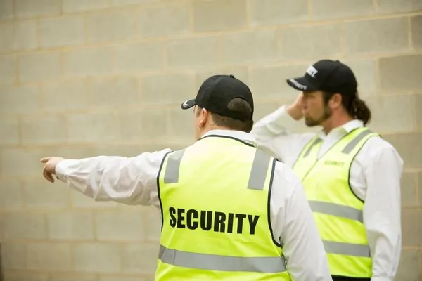 Security team providing protection and assistance