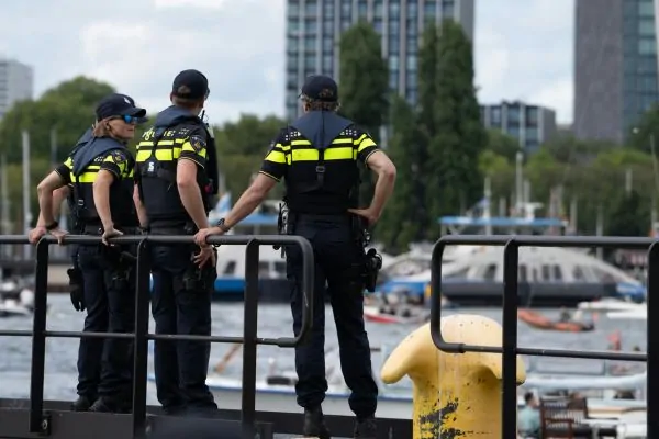 Event security guards on high alert.