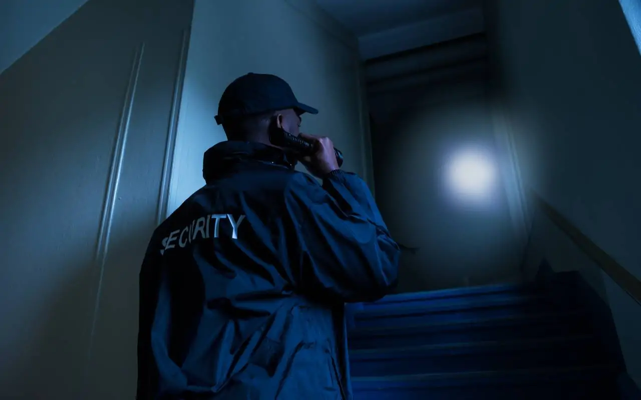 Professional guards ensuring reliable warehouse night security in Texas