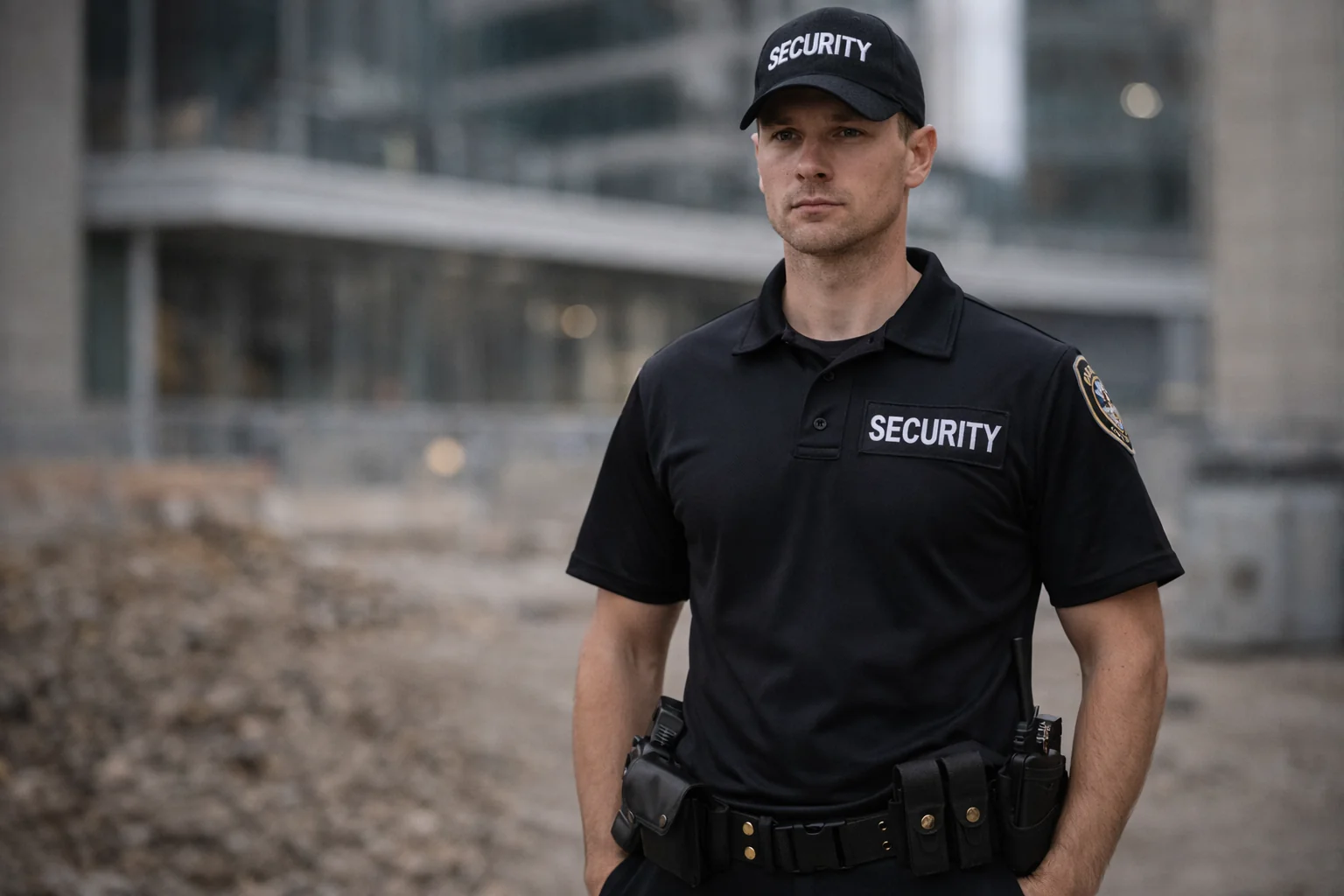 Security guard in a construction site