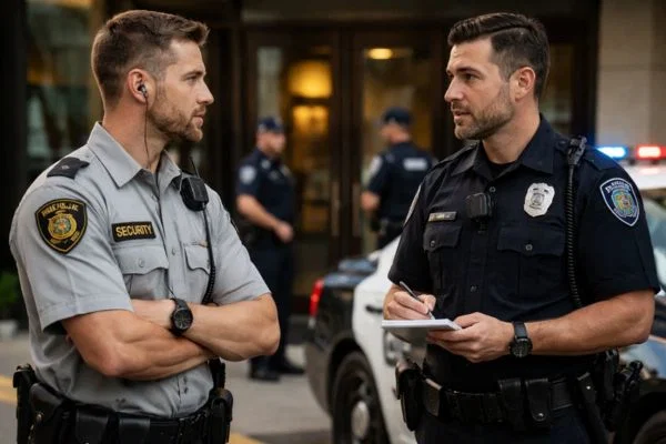 Security guard and law enforcement comparison